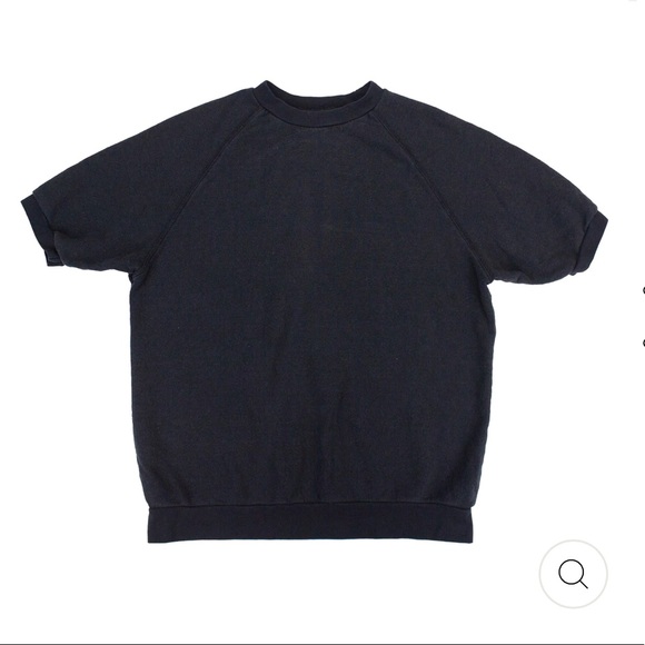 jungmaven Tops - NWT Jungmaven Todos French Terry Raglan Short Sleeve Sweatshirt Black Small